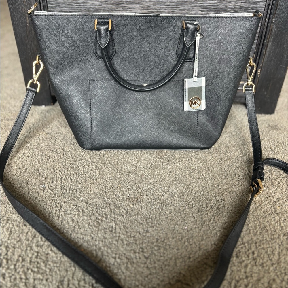 Plaid Michael Kors Tote Bag